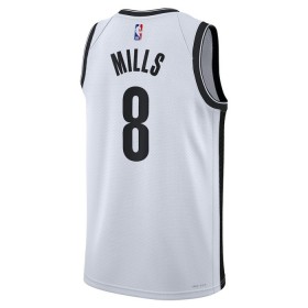 NBA Brooklyn Nets Trikot Patty Mills 8 Nike 2022-23 Association Edition Weiß Swingman - Herren